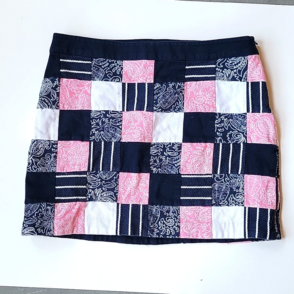 Vineyard Vines Blue and Pink Skirt